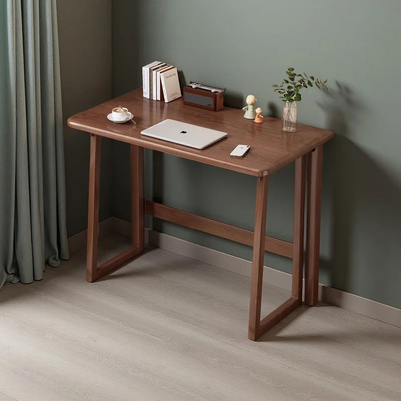 Solid Wood Folding Desk for Home Office - ideal for kids