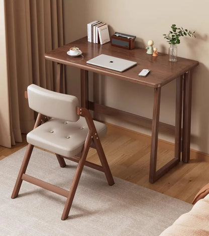 Solid Wood Folding Desk for Home Office - ideal for kids