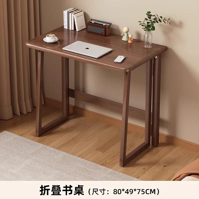 Solid Wood Folding Desk for Home Office - ideal for kids