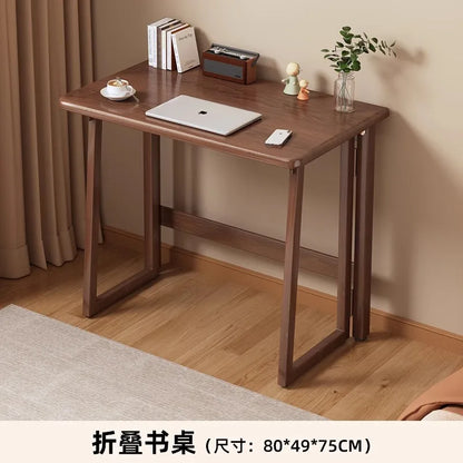 Solid Wood Folding Desk for Home Office - ideal for kids