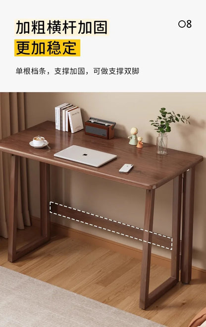 Solid Wood Folding Desk for Home Office - ideal for kids
