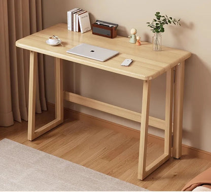Solid Wood Folding Desk for Home Office - ideal for kids