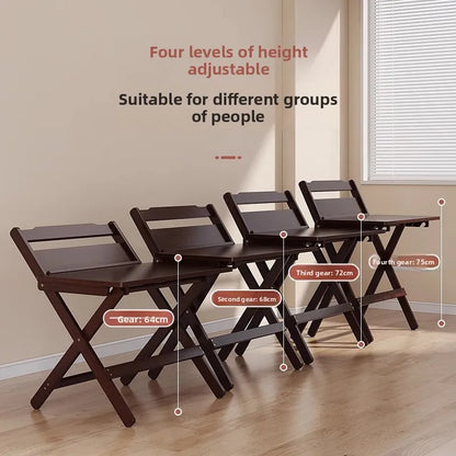 Adjustable Foldable Wooden Desk- Space saving can adjust anywhere