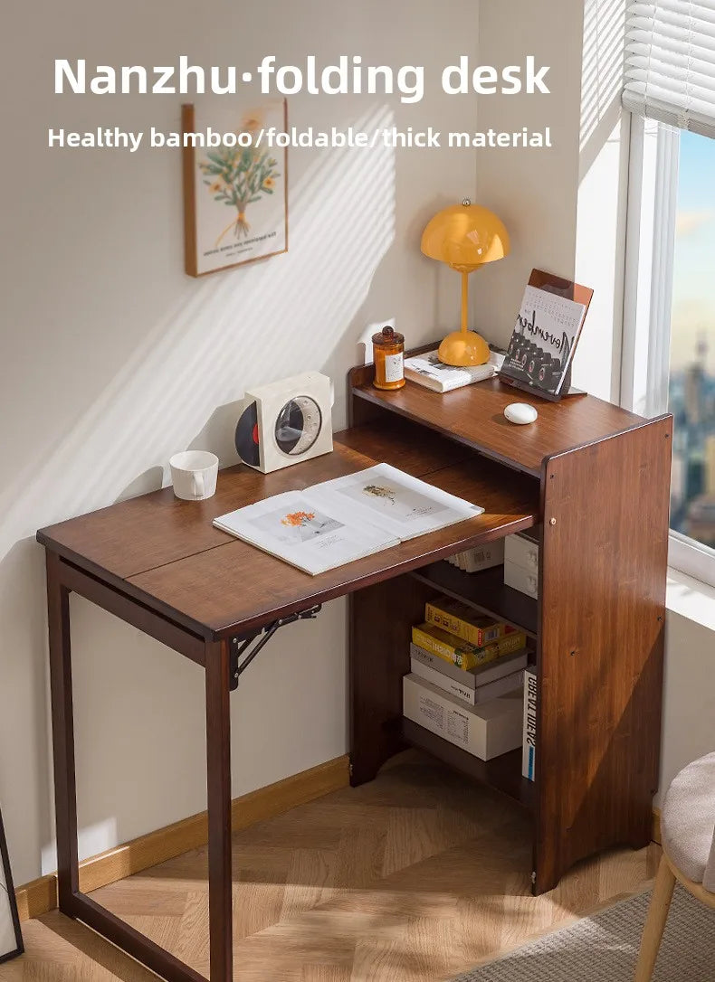 Wooden Computer Desk with Storage Cabinet