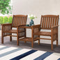 Outdoor Loveseat & Table Set Durable  Armchairs