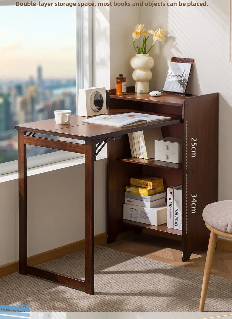 Wooden Computer Desk with Storage Cabinet