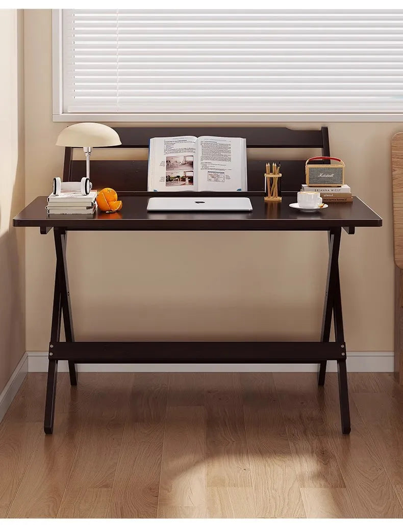 Adjustable Foldable Wooden Desk- Space saving can adjust anywhere