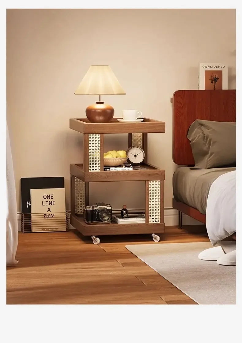 Household removable sofa side coffee table cabinet bedroom small side storage cabinet