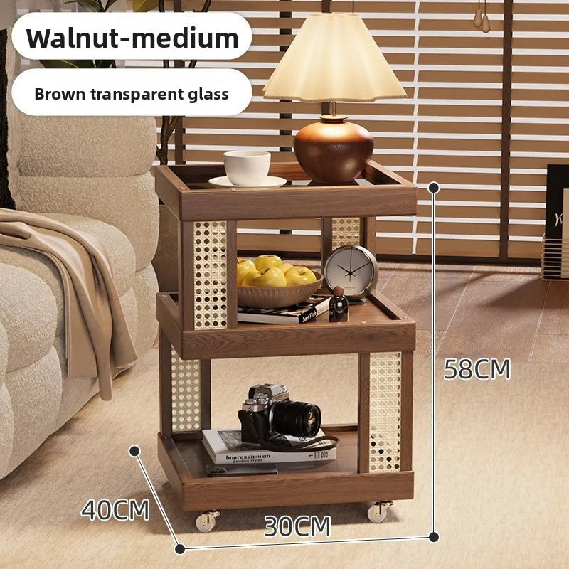 Household removable sofa side coffee table cabinet bedroom small side storage cabinet