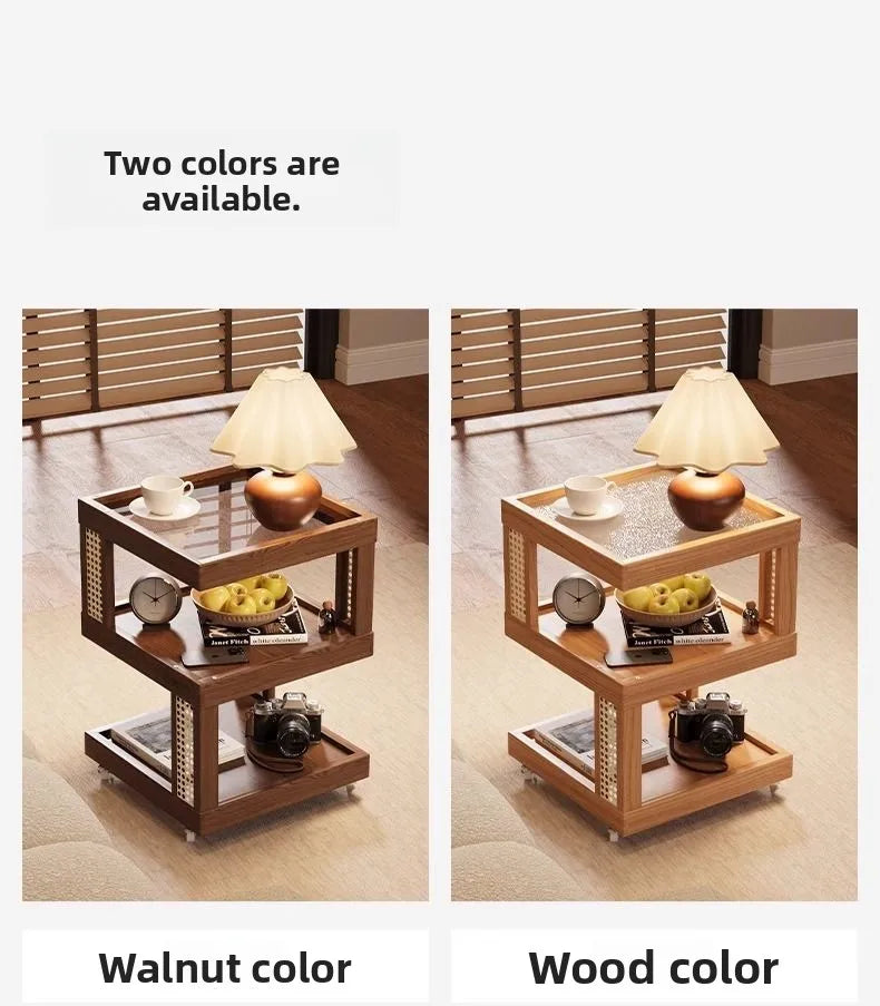 Household removable sofa side coffee table cabinet bedroom small side storage cabinet