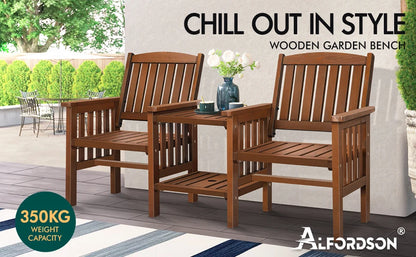 Outdoor Loveseat & Table Set Durable  Armchairs