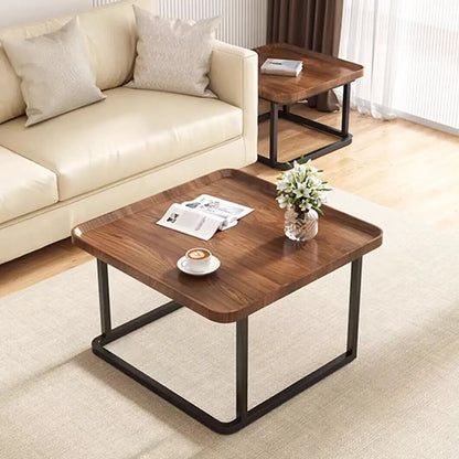 Living Room Coffee Table Set Small Drop-shaped Solid Wooden Sofa Side Table