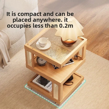 Household removable sofa side coffee table cabinet bedroom small side storage cabinet