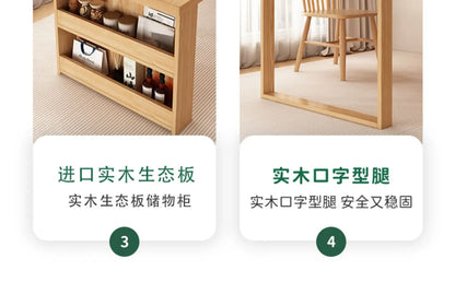 Nordic Walnut Kitchen Island Extendable Dining Table 2025