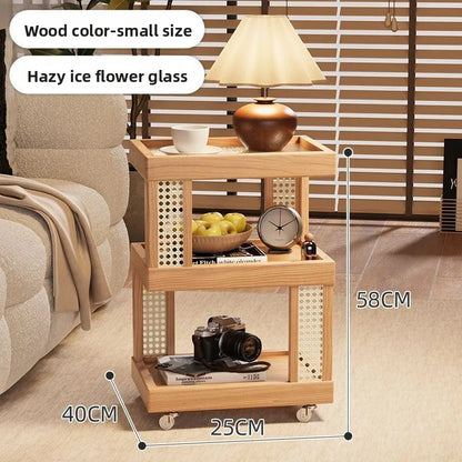 Household removable sofa side coffee table cabinet bedroom small side storage cabinet