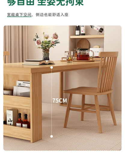 Nordic Walnut Kitchen Island Extendable Dining Table 2025