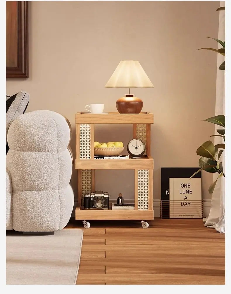 Household removable sofa side coffee table cabinet bedroom small side storage cabinet