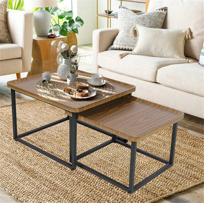 Living Room Coffee Table Set Small Drop-shaped Solid Wooden Sofa Side Table