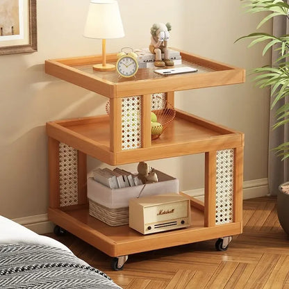 Household removable sofa side coffee table cabinet bedroom small side storage cabinet