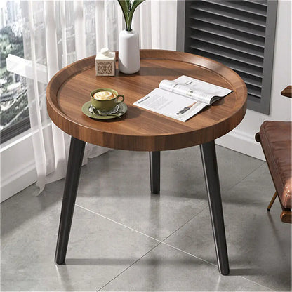 Living Room Coffee Table Set Small Drop-shaped Solid Wooden Sofa Side Table
