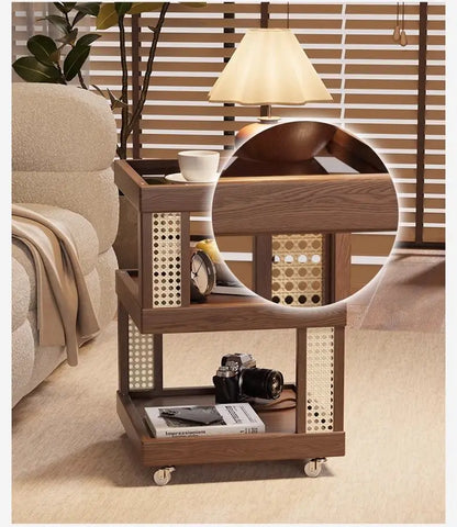 Household removable sofa side coffee table cabinet bedroom small side storage cabinet