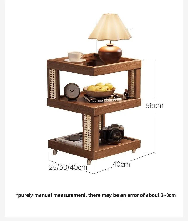 Household removable sofa side coffee table cabinet bedroom small side storage cabinet