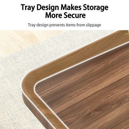 Living Room Coffee Table Set Small Drop-shaped Solid Wooden Sofa Side Table