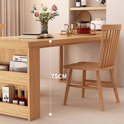 Nordic Walnut Kitchen Island Extendable Dining Table 2025