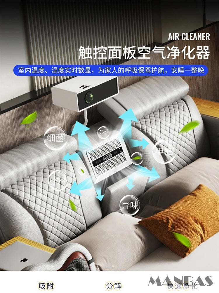 The Ultimate Multifunctional Bedframe with Genuine Leather, Massage, Speaker, Projector, Air Purifier