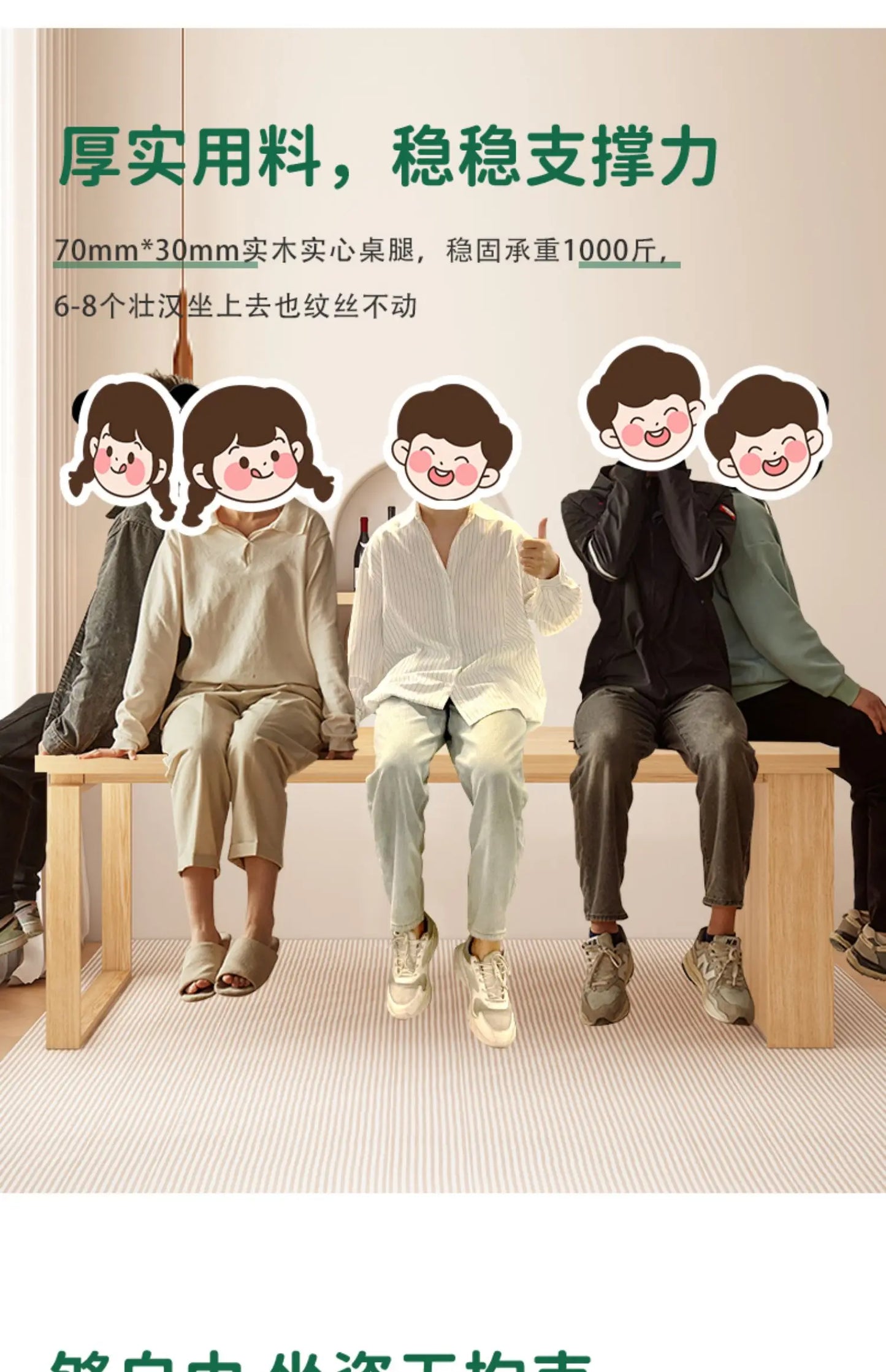 Nordic Walnut Kitchen Island Extendable Dining Table 2025