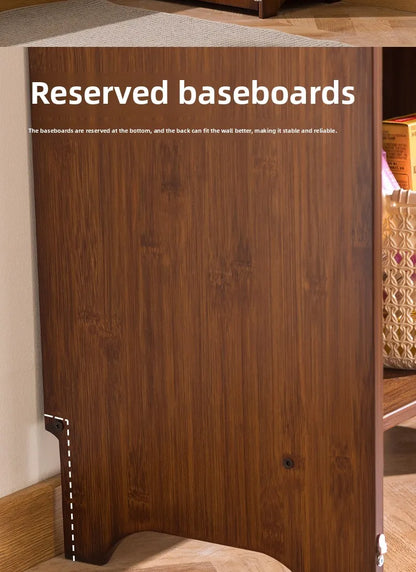 Wooden Computer Desk with Storage Cabinet