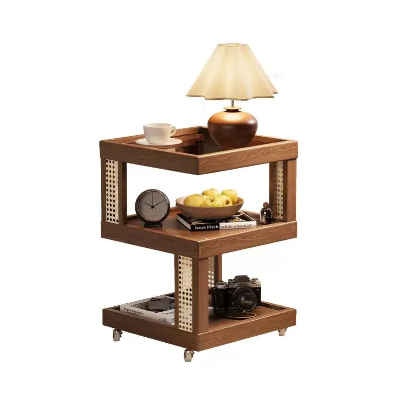 Household removable sofa side coffee table cabinet bedroom small side storage cabinet