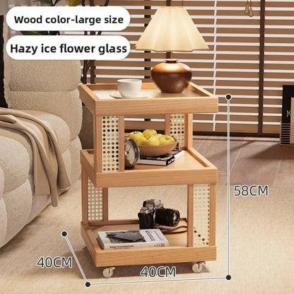 Household removable sofa side coffee table cabinet bedroom small side storage cabinet