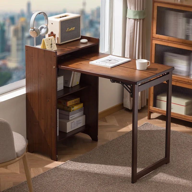 Wooden Computer Desk with Storage Cabinet