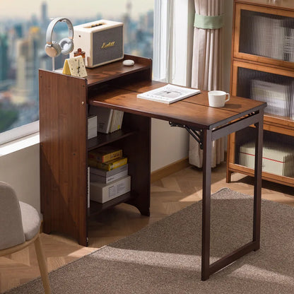 Wooden Computer Desk with Storage Cabinet
