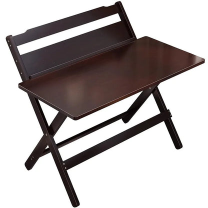 Adjustable Foldable Wooden Desk- Space saving can adjust anywhere