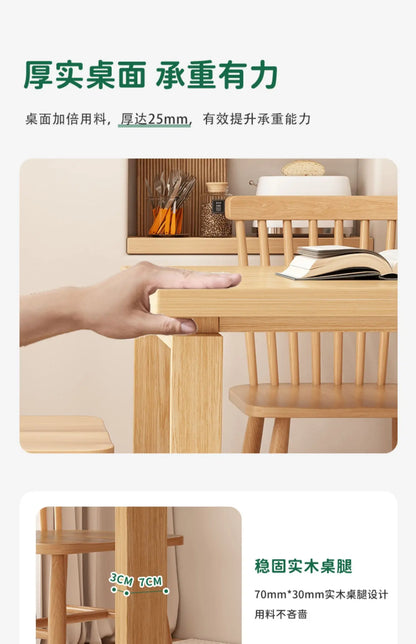 Nordic Walnut Kitchen Island Extendable Dining Table 2025